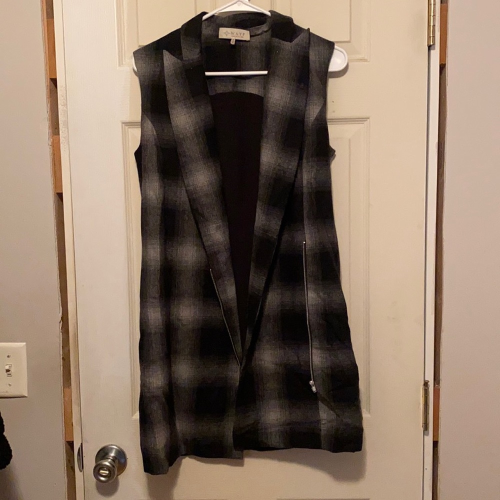 WAYF plaid vest